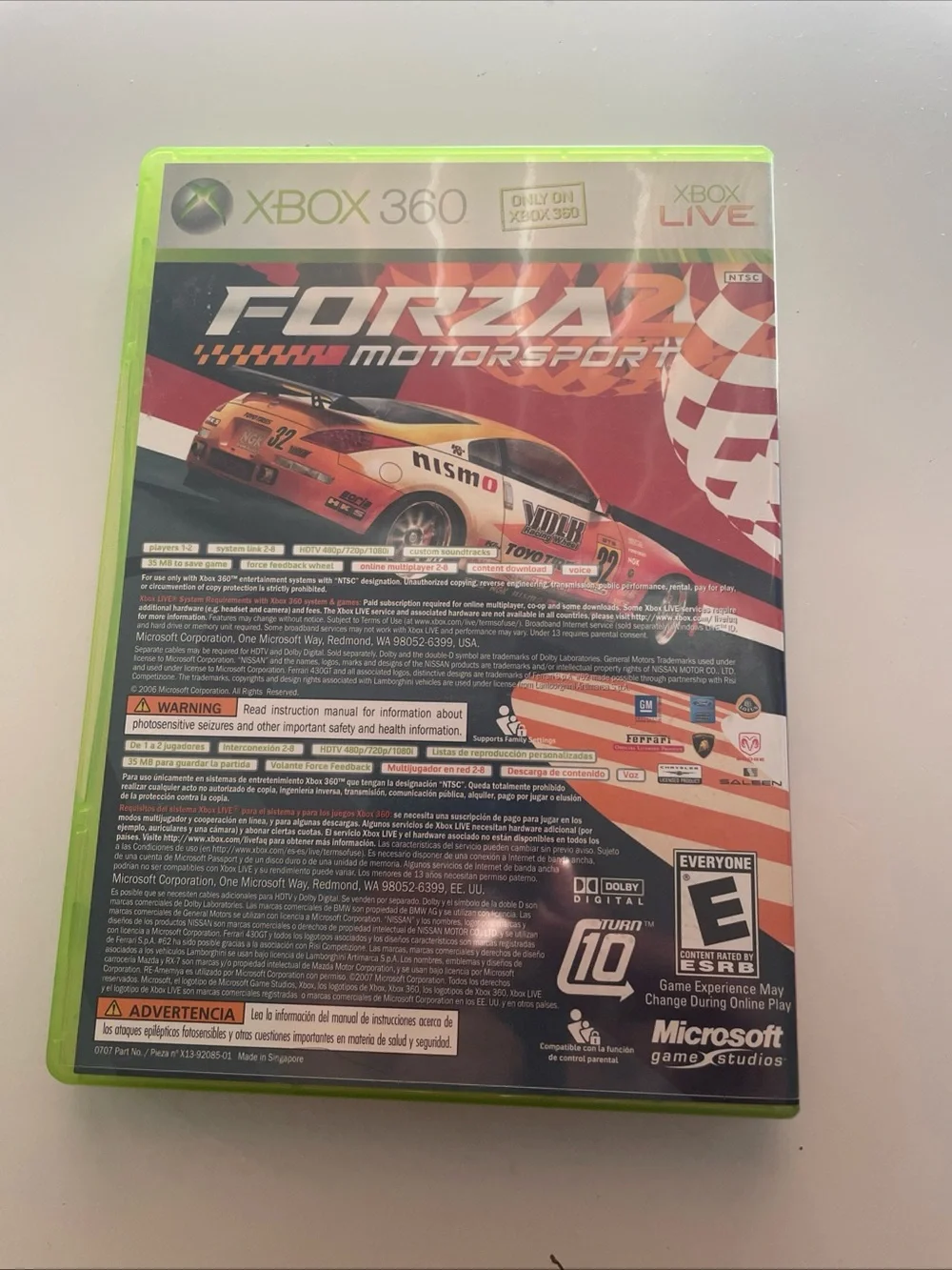 Marvel: Ultimate Alliance/Forza Motorsport 2 (Microsoft Xbox 360, 2006)